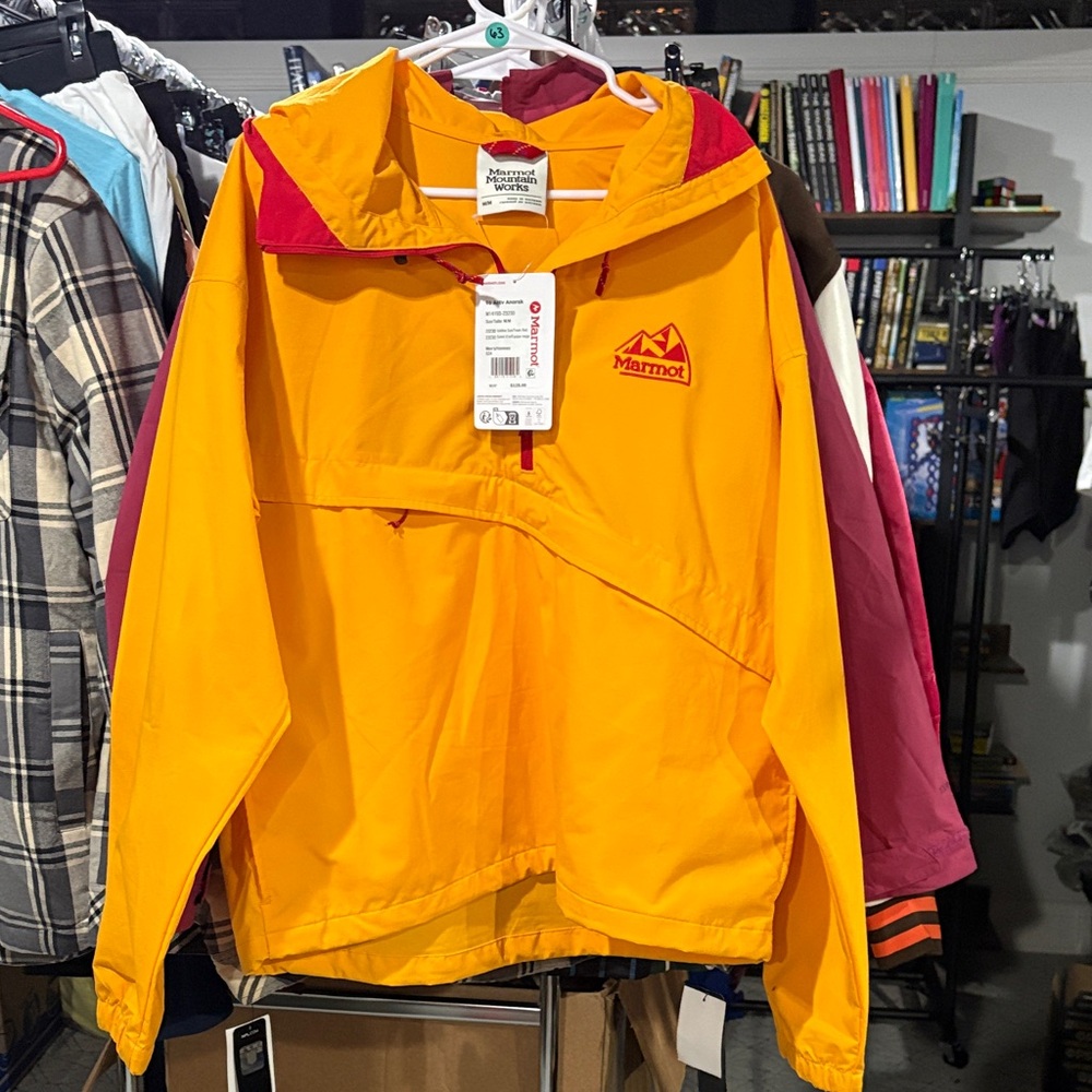 Marmot Golden Yellow Jacket with Red Trim